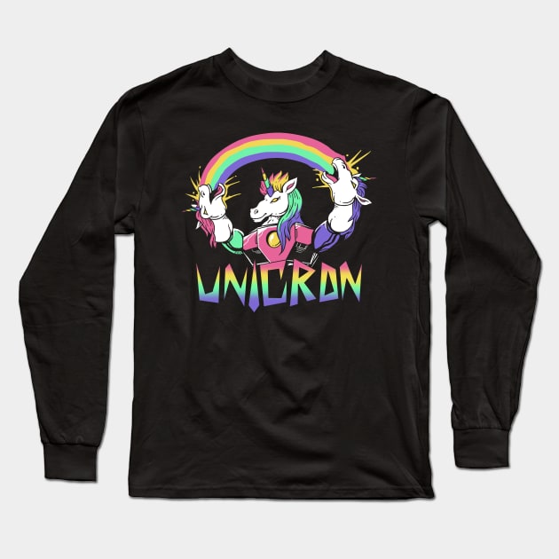 Unicron Long Sleeve T-Shirt by Vincent Trinidad Art